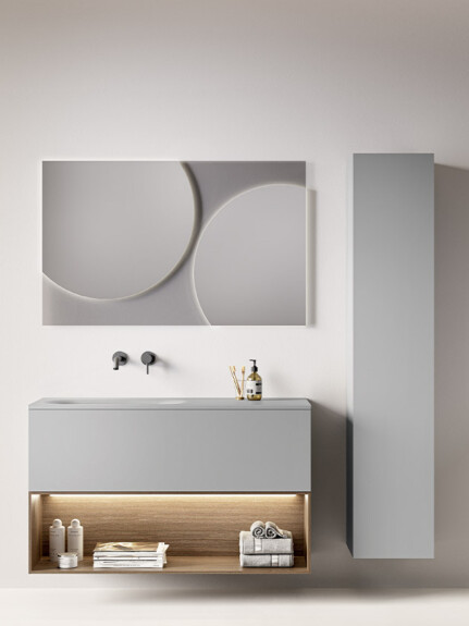 Piani Block badkamermeubel van Berloni Bagno